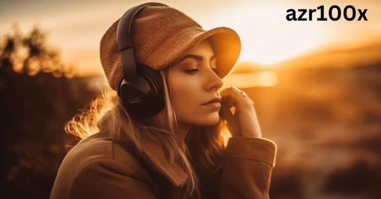 a person wearing headphones and a hat